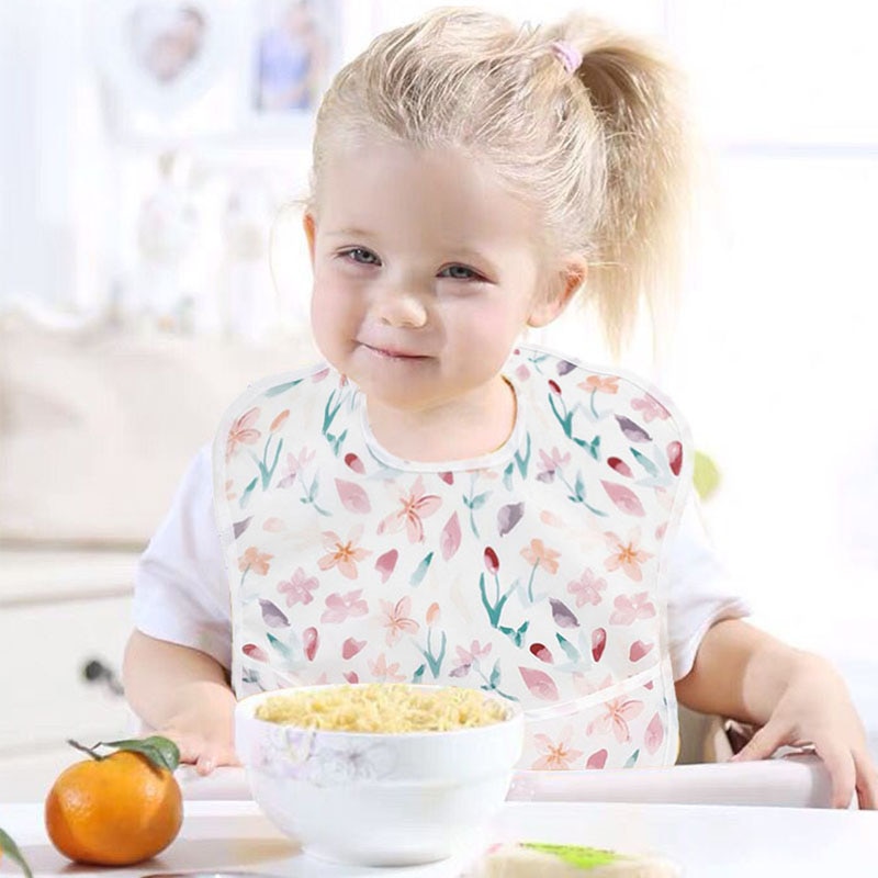 Waterproof Baby Bib with Food Catcher